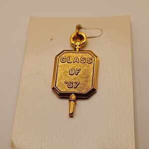 Gold Toned Class of '67 Pendant